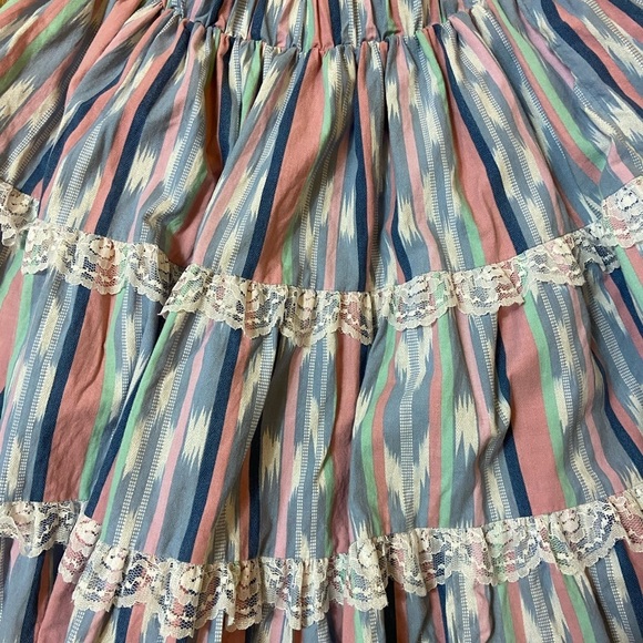 Vintage Carousel Original 50's-60's Ruffle Circle Skirt - Picture 11 of 13